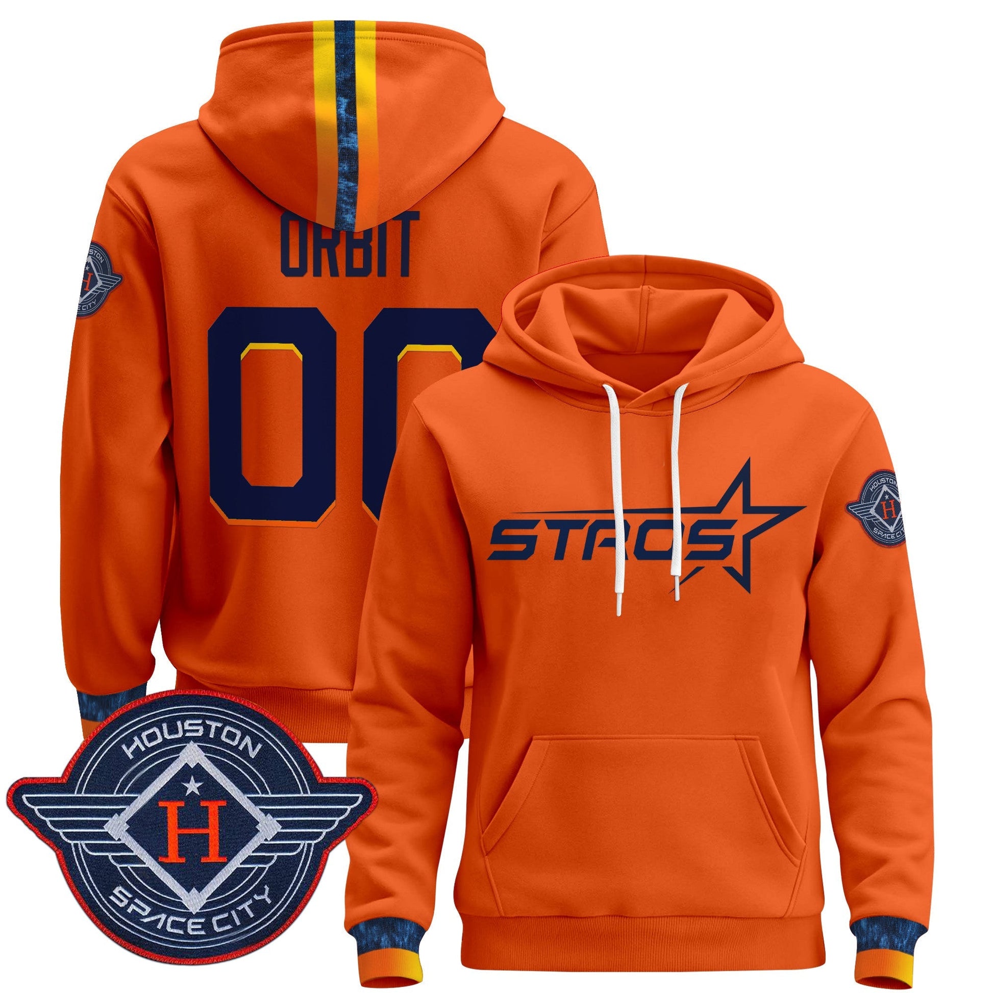 Men's Houston Astros 2025 City Connect Pullover Hoodie - All Stitched