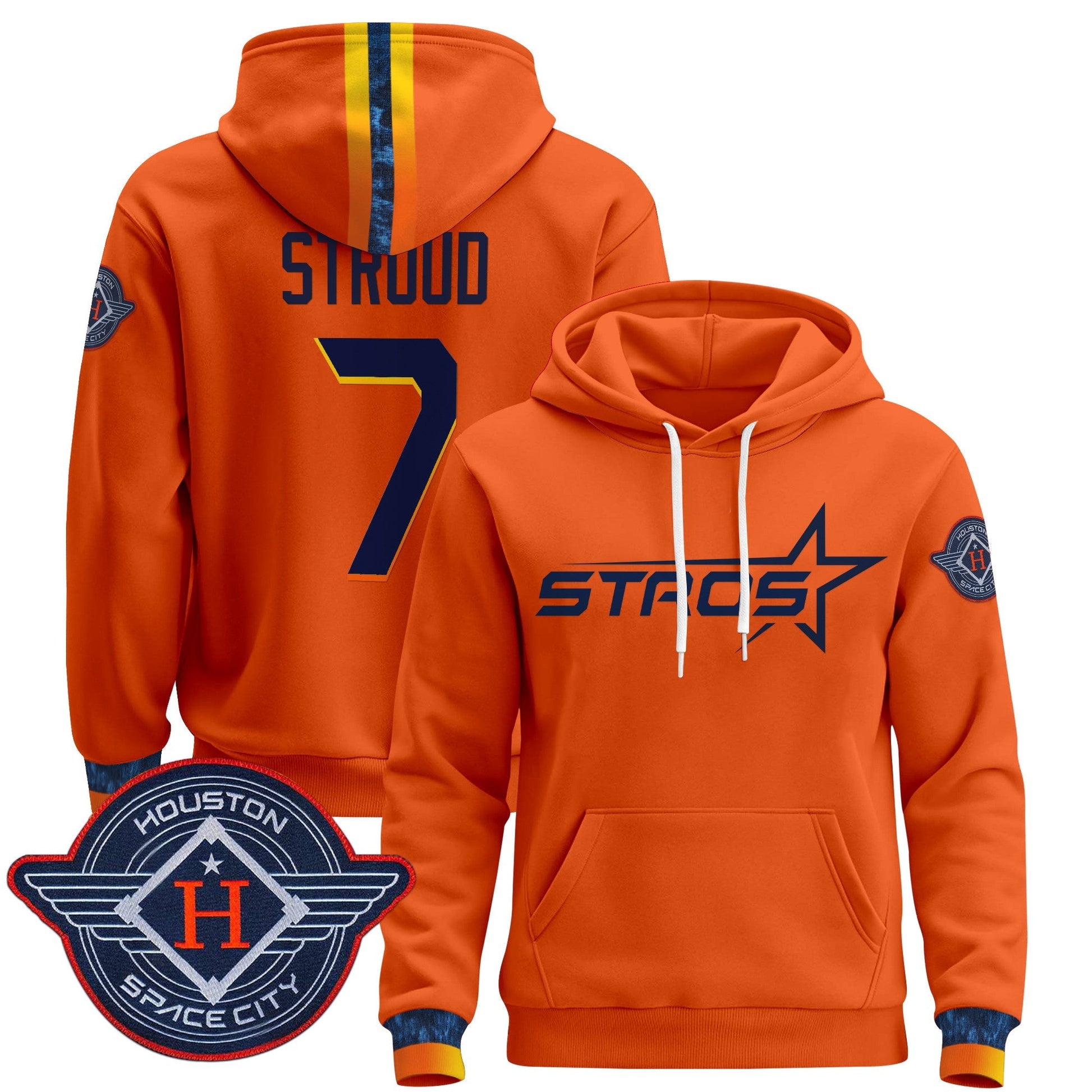 Men's Houston Astros 2025 City Connect Pullover Hoodie - All Stitched