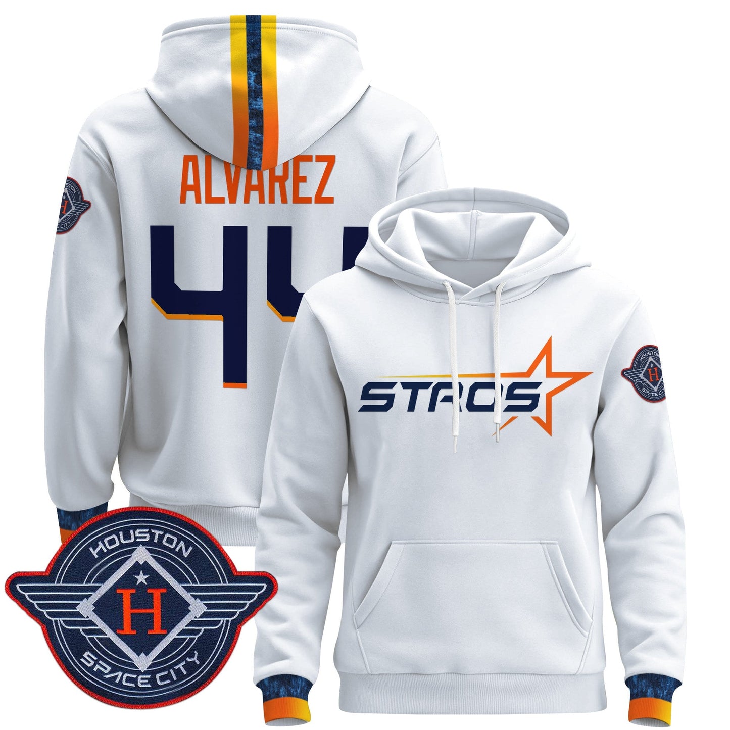 Men's Houston Astros 2025 City Connect Pullover Hoodie - All Stitched
