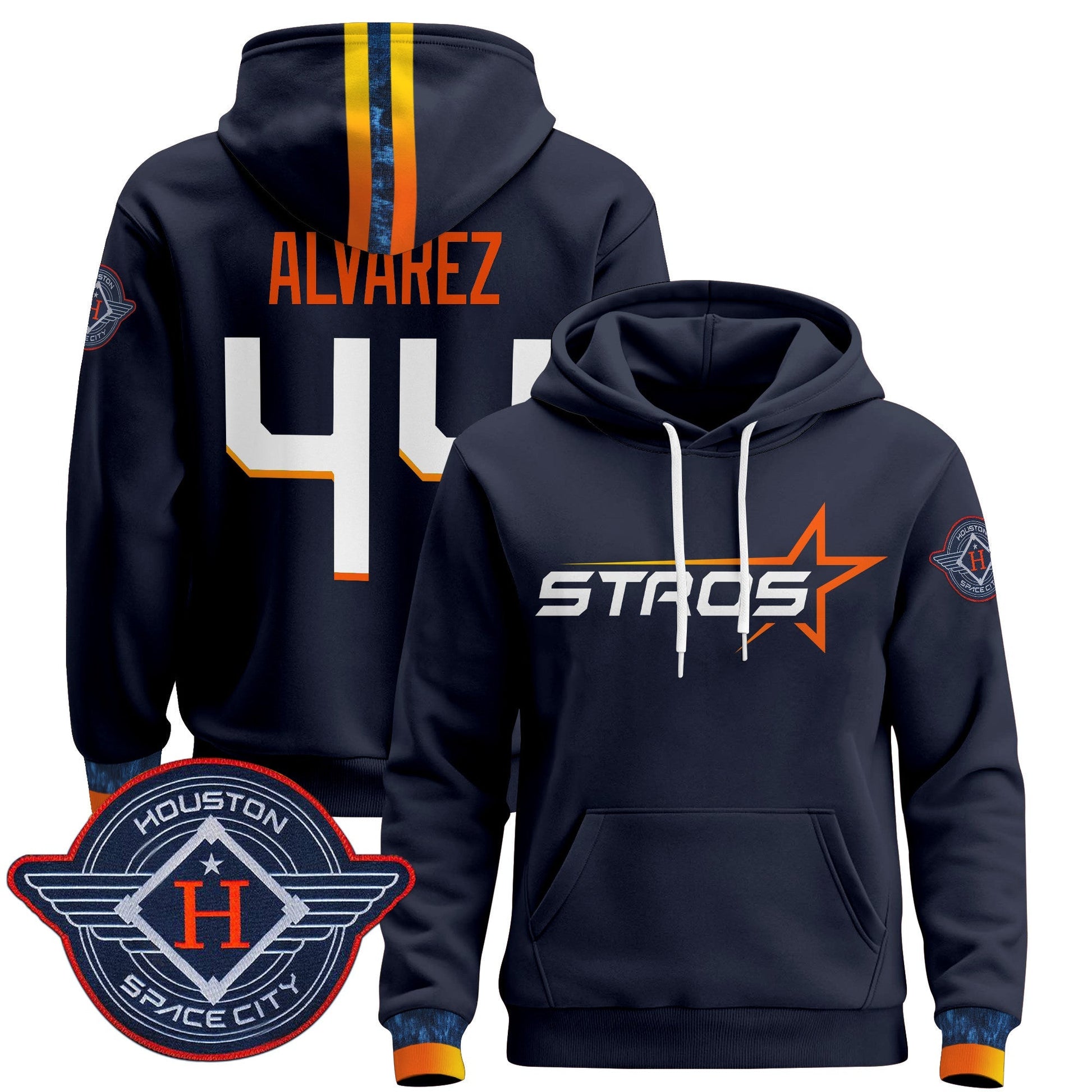 Men's Houston Astros 2025 City Connect Pullover Hoodie - All Stitched