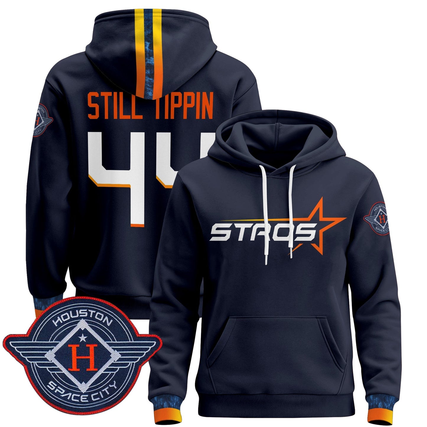 Men's Houston Astros 2025 City Connect Pullover Hoodie - All Stitched