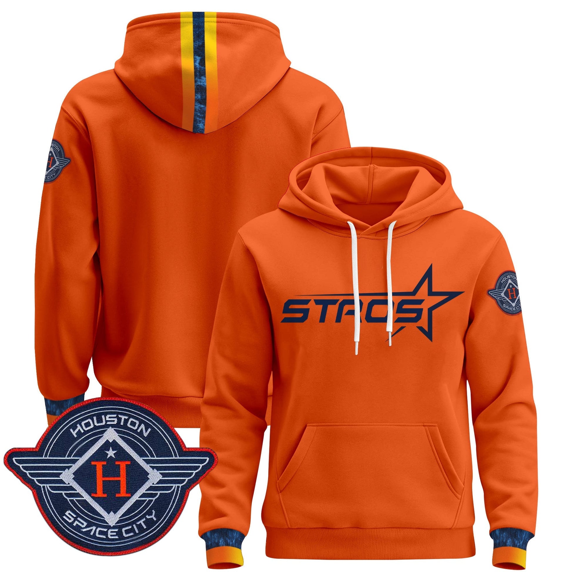 Men's Houston Astros 2025 City Connect Pullover Hoodie - All Stitched
