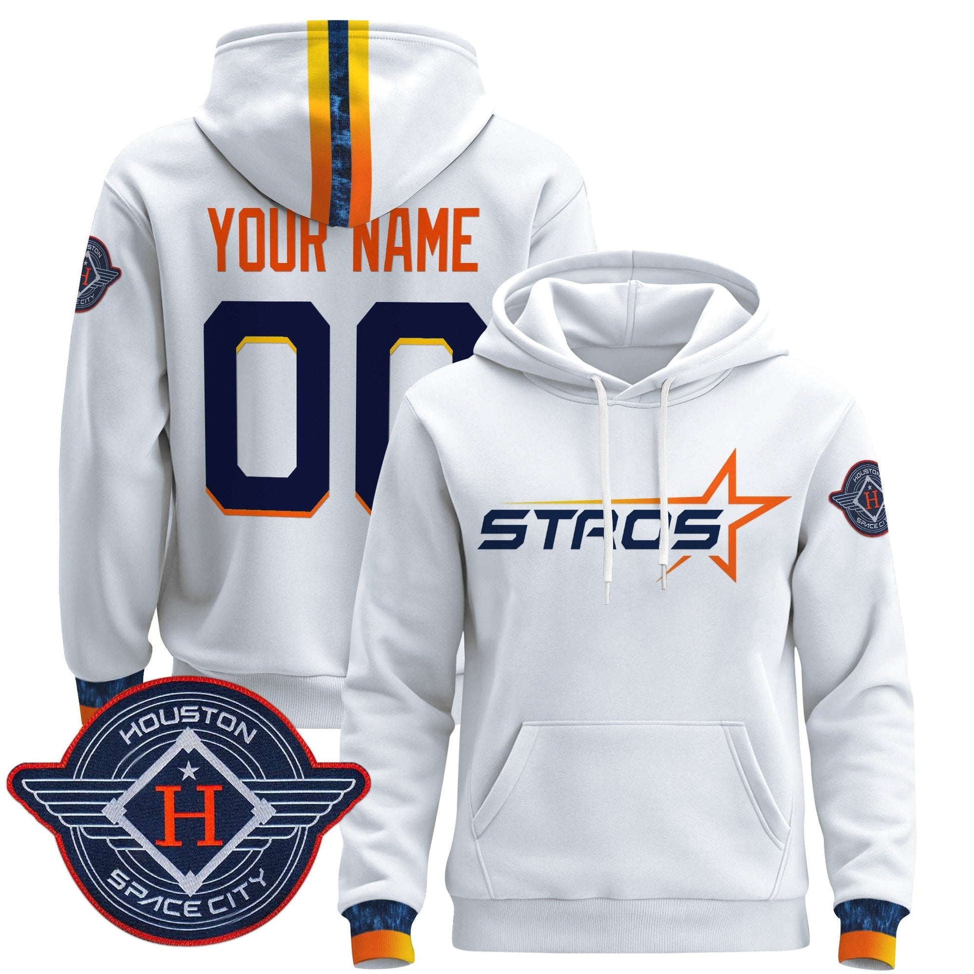 Houston Astros 2025 City Connect Pullover Custom Hoodie - All Stitched