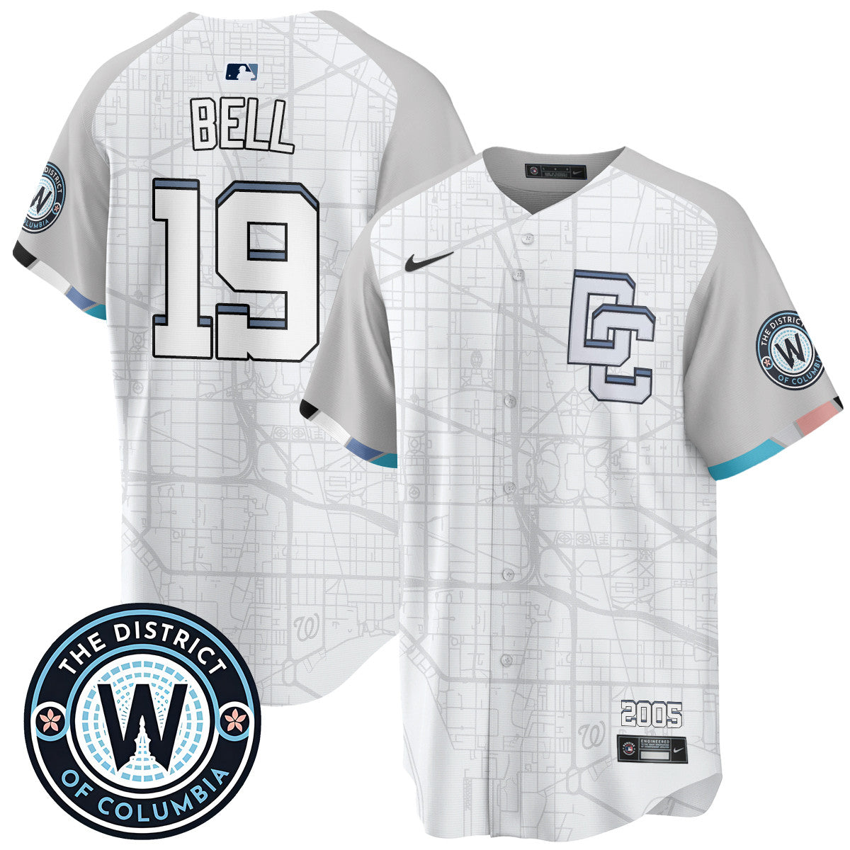 Men's Washington Nationals 2025 City Connect Limited Jersey - All Stitched