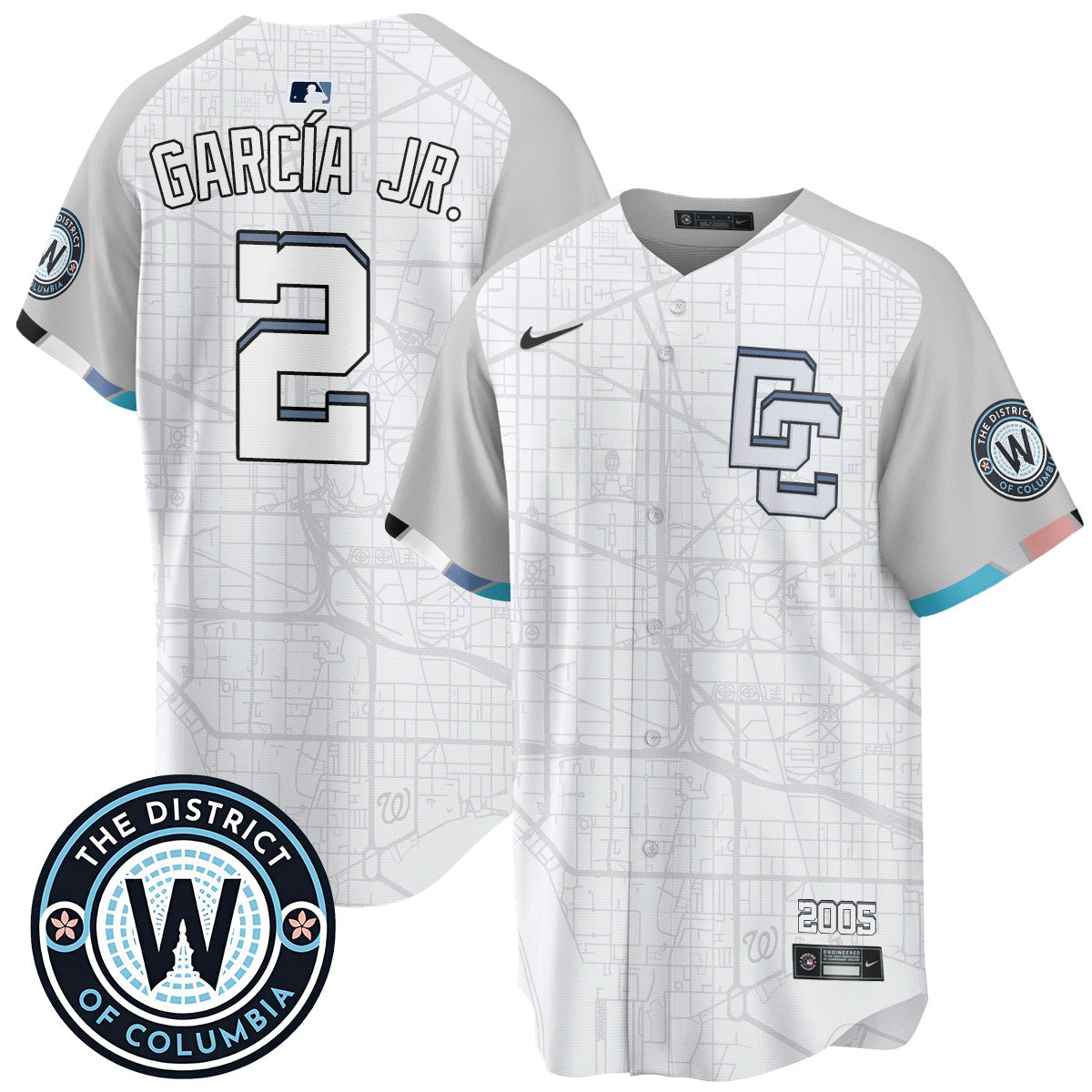 Men's Washington Nationals 2025 City Connect Limited Jersey - All Stitched