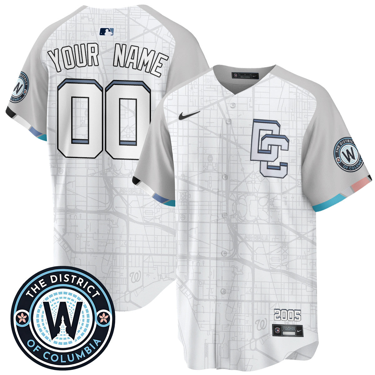 Men's Washington Nationals 2025 City Connect Limited Jersey - All Stitched