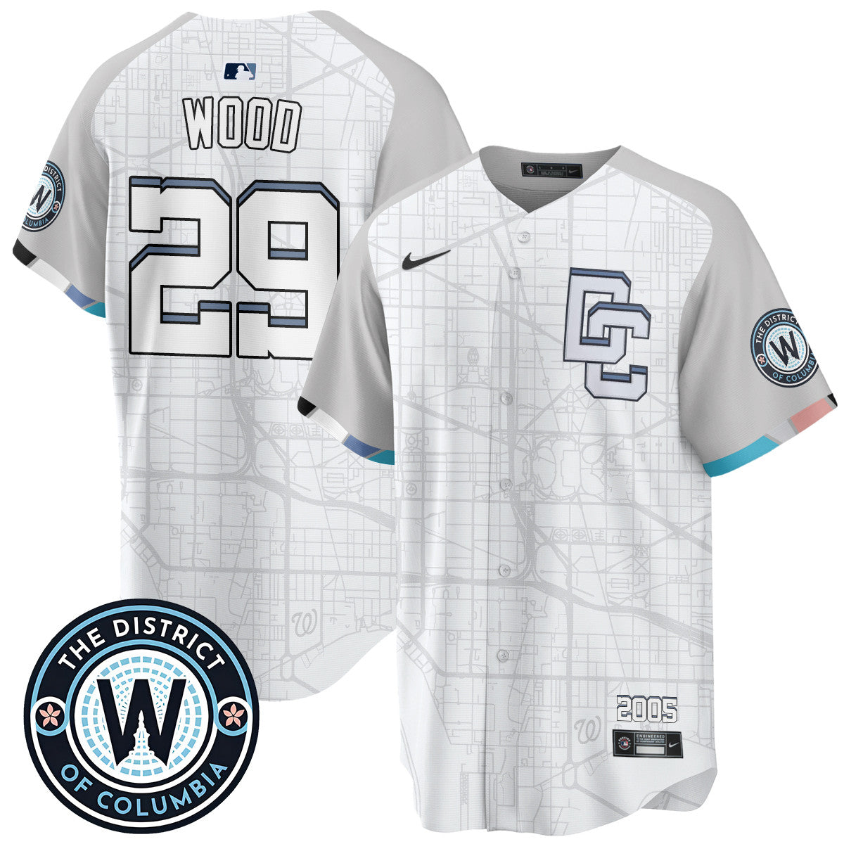 Men's Washington Nationals 2025 City Connect Limited Jersey - All Stitched