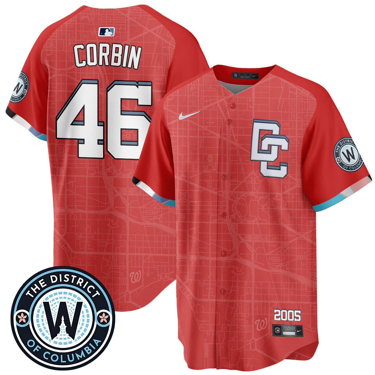 Men's Washington Nationals 2025 City Connect Limited Jersey - All Stitched