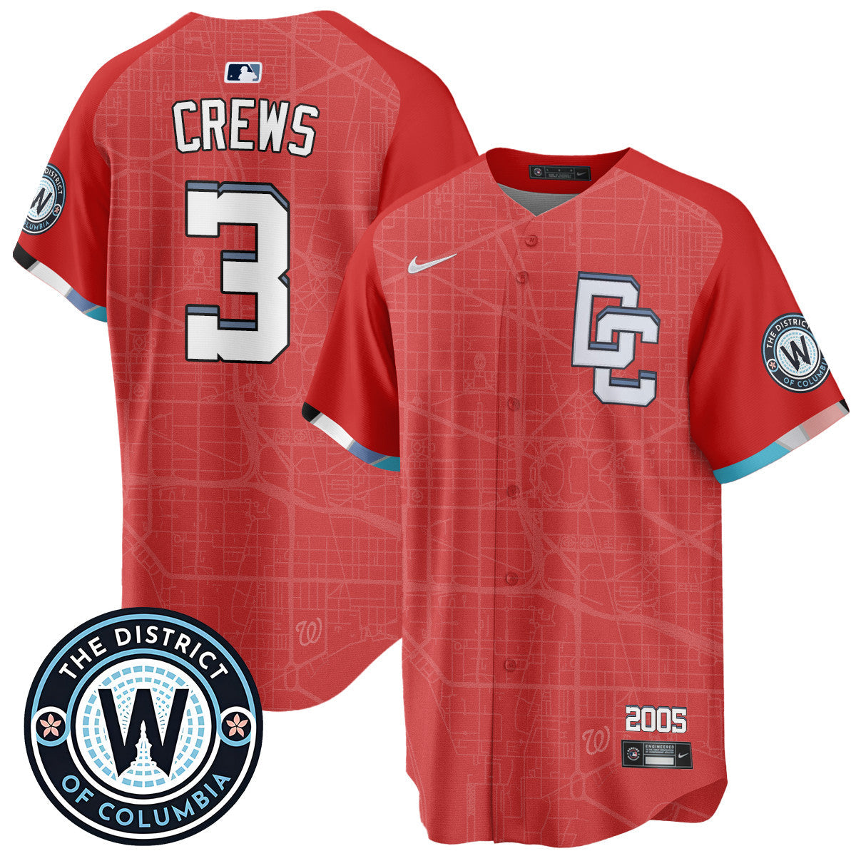 Men's Washington Nationals 2025 City Connect Limited Jersey - All Stitched