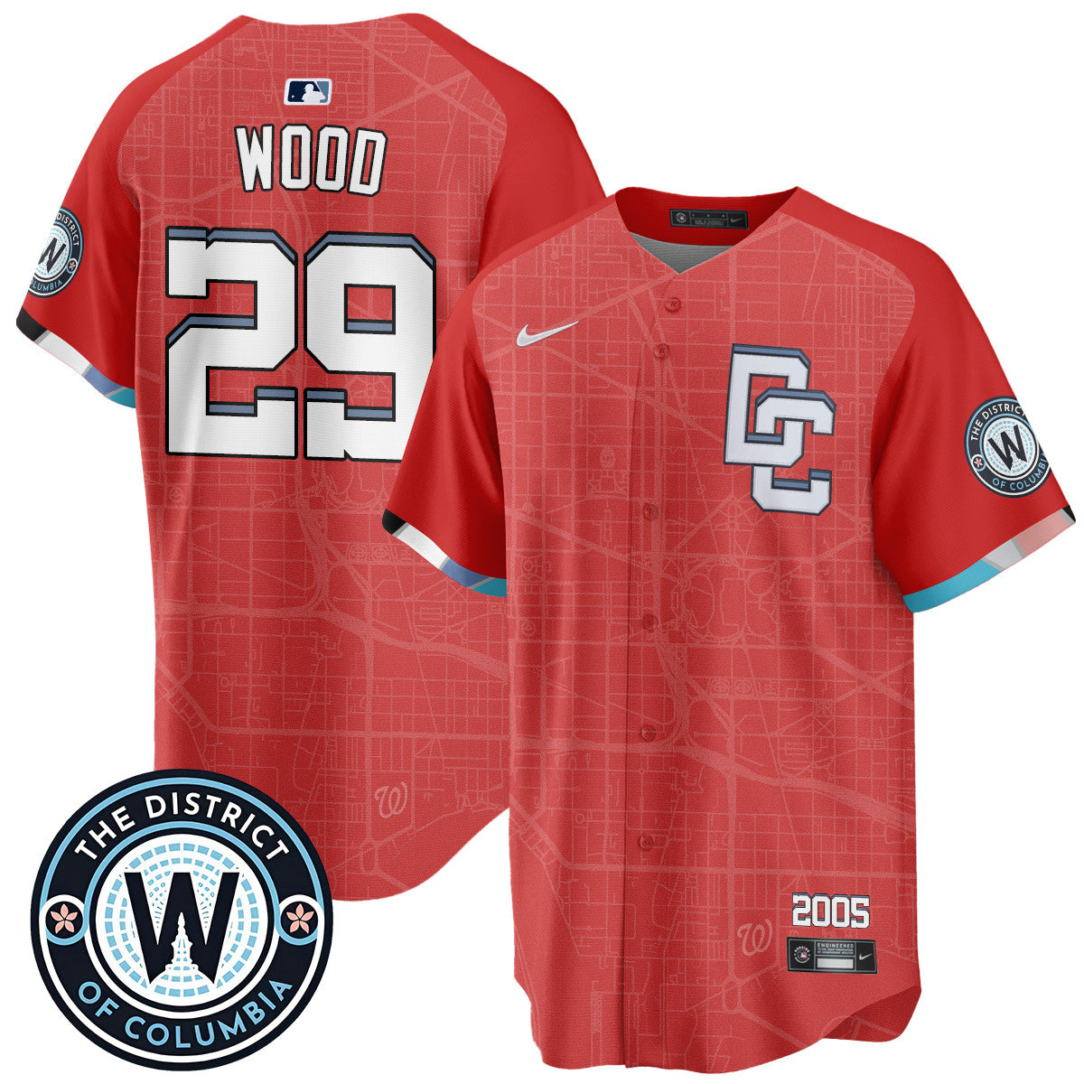 Men's Washington Nationals 2025 City Connect Limited Jersey - All Stitched