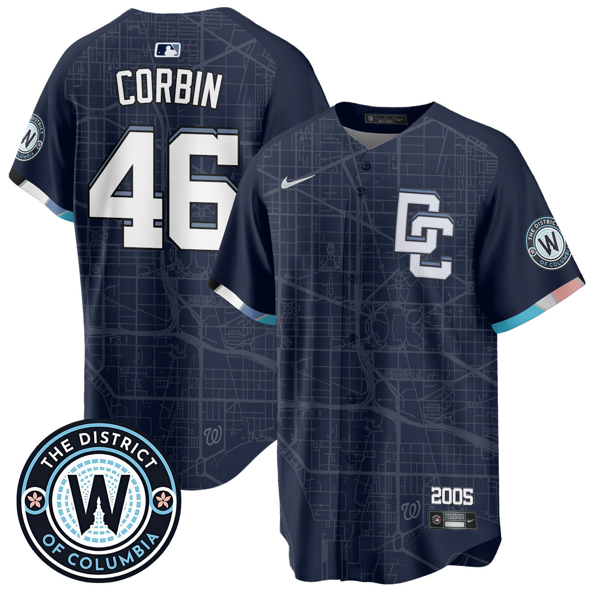 Men's Washington Nationals 2025 City Connect Limited Jersey - All Stitched