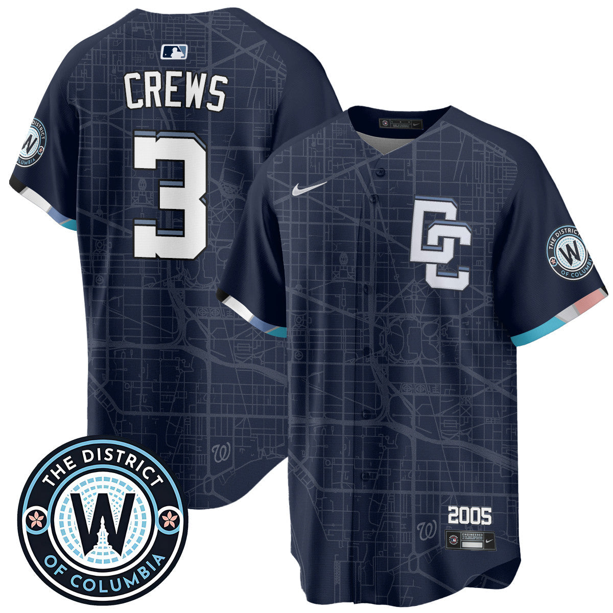 Men's Washington Nationals 2025 City Connect Limited Jersey - All Stitched