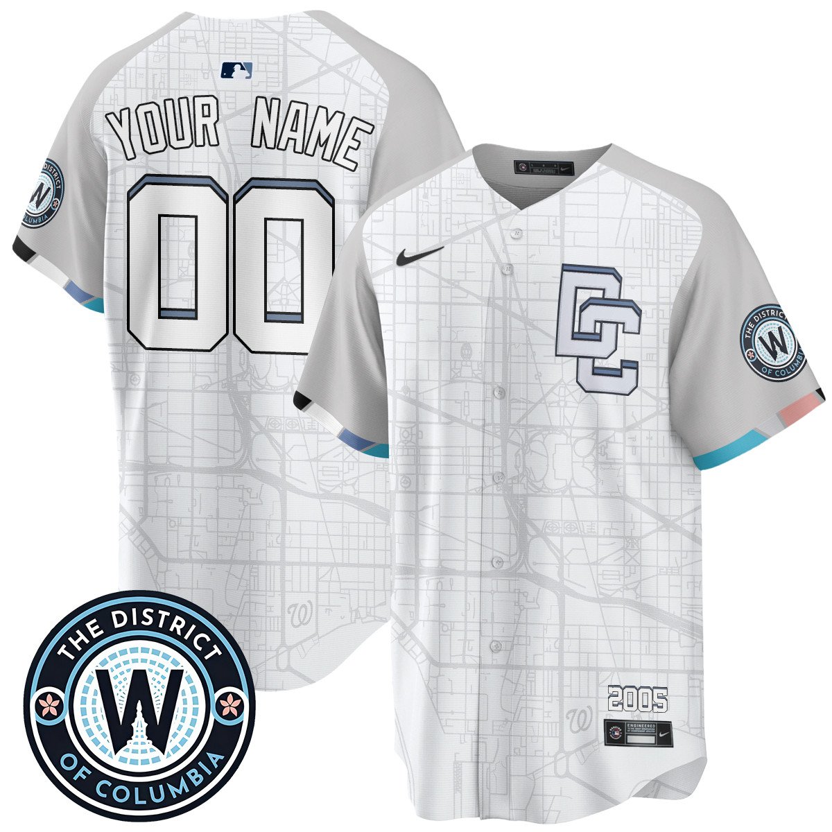 Custom Name/Number Washington Nationals 2025 City Connect Limited Jersey - All Stitched