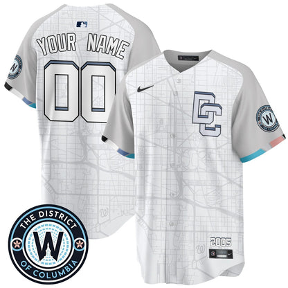 Custom Name/Number Washington Nationals 2025 City Connect Limited Jersey - All Stitched