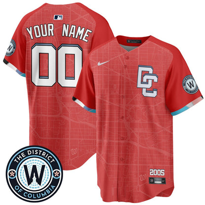 Custom Name/Number Washington Nationals 2025 City Connect Limited Jersey - All Stitched