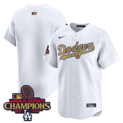 Men's Dodgers 2025 Gold Vapor Premier Limited Jersey - All Stitched