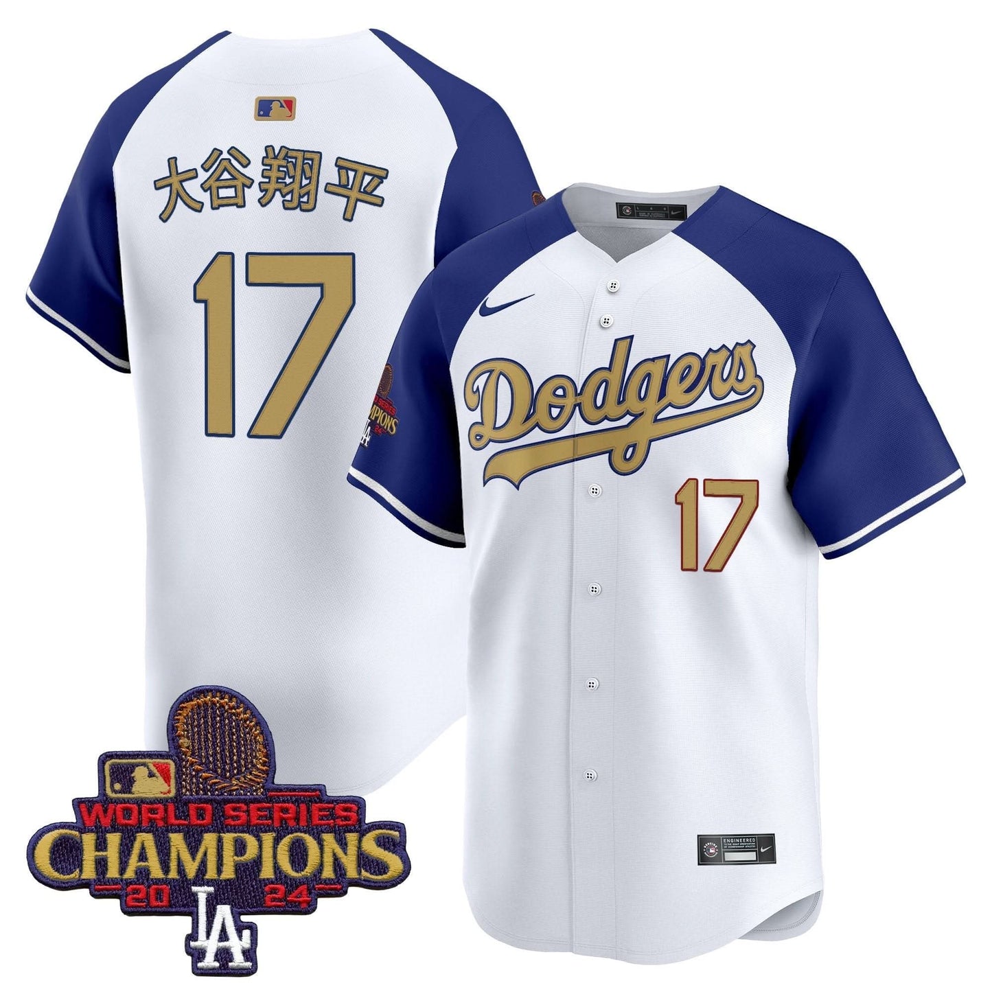 Men's Dodgers 2025 Gold Vapor Premier Limited Jersey - All Stitched