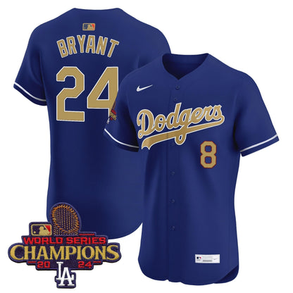Men's Dodgers 2025 Gold Vapor Premier Elite Jersey - All Stitched