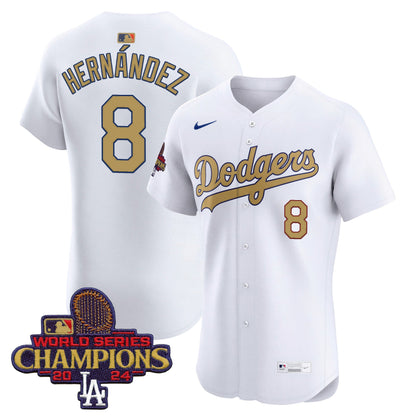 Men's Dodgers 2025 Gold Vapor Premier Elite Jersey - All Stitched