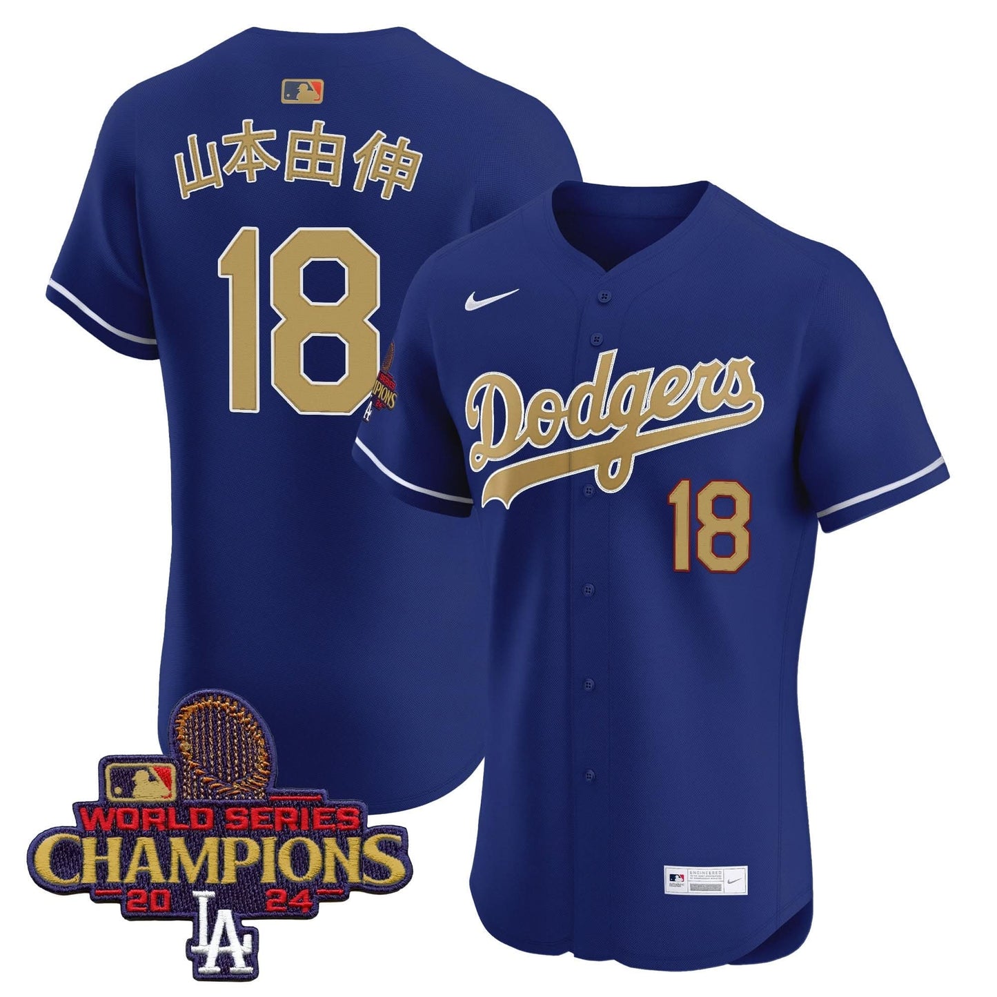 Men's Dodgers 2025 Gold Vapor Premier Elite Jersey - All Stitched