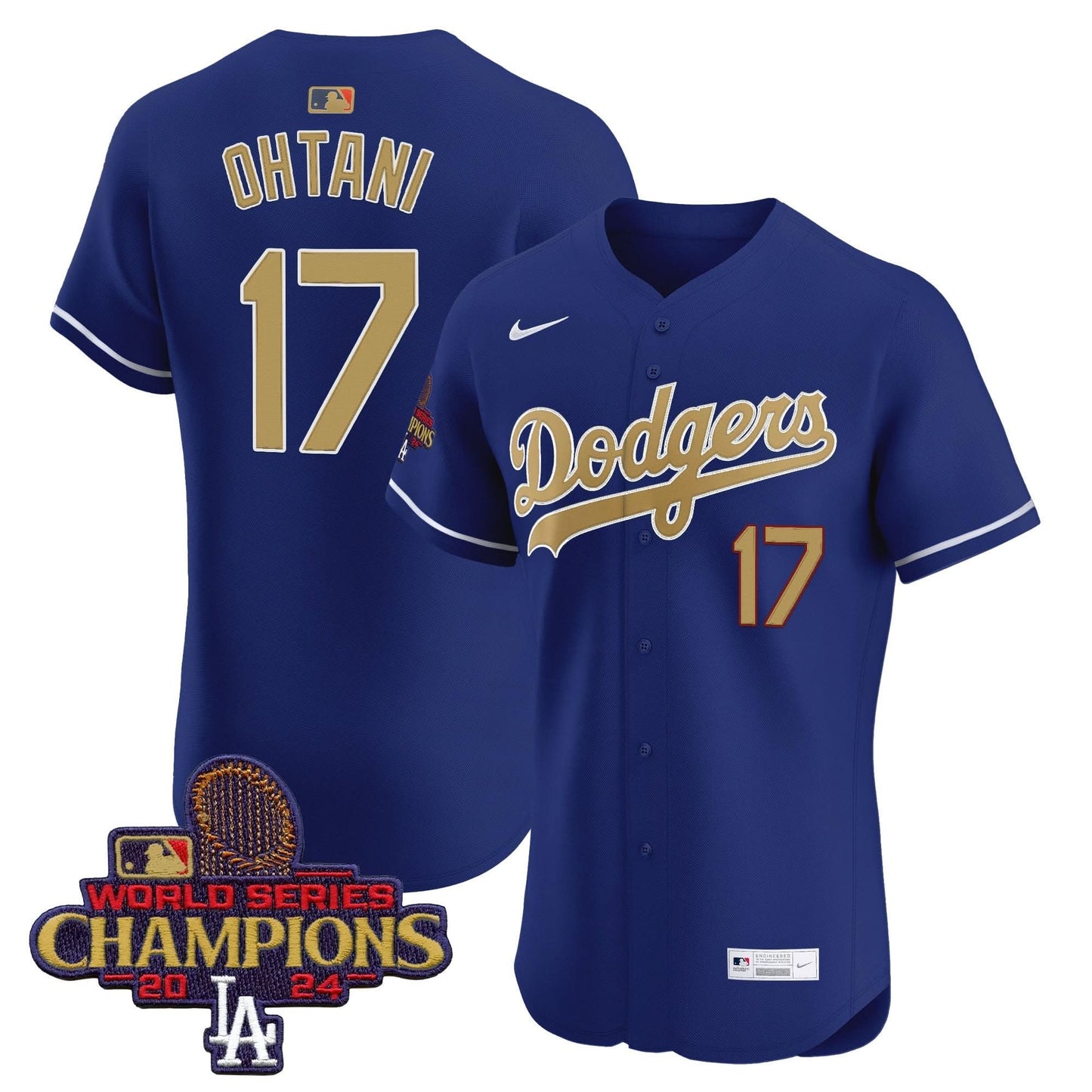 Men's Dodgers 2025 Gold Vapor Premier Elite Jersey - All Stitched