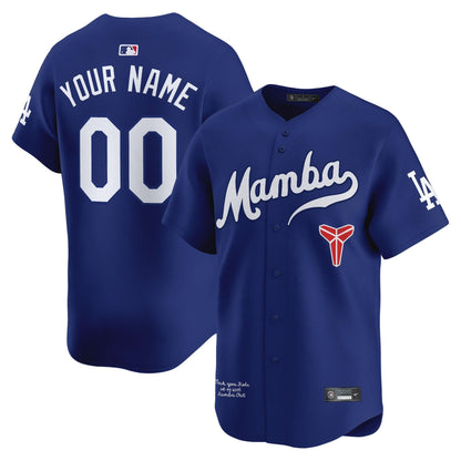 Dodgers Kobe Bryant Mamba Vapor Premier Limited Custom Jersey - All Stitched