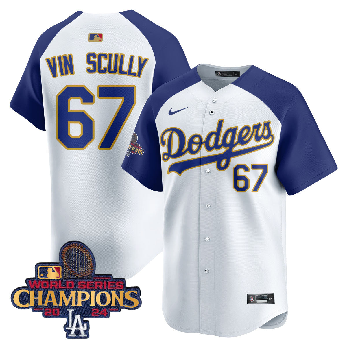 Men's Los Angeles Dodgers Gold 2025 Jersey - All Stitched