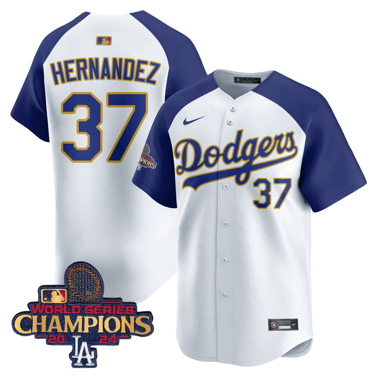 Men's Los Angeles Dodgers Gold 2025 Jersey - All Stitched
