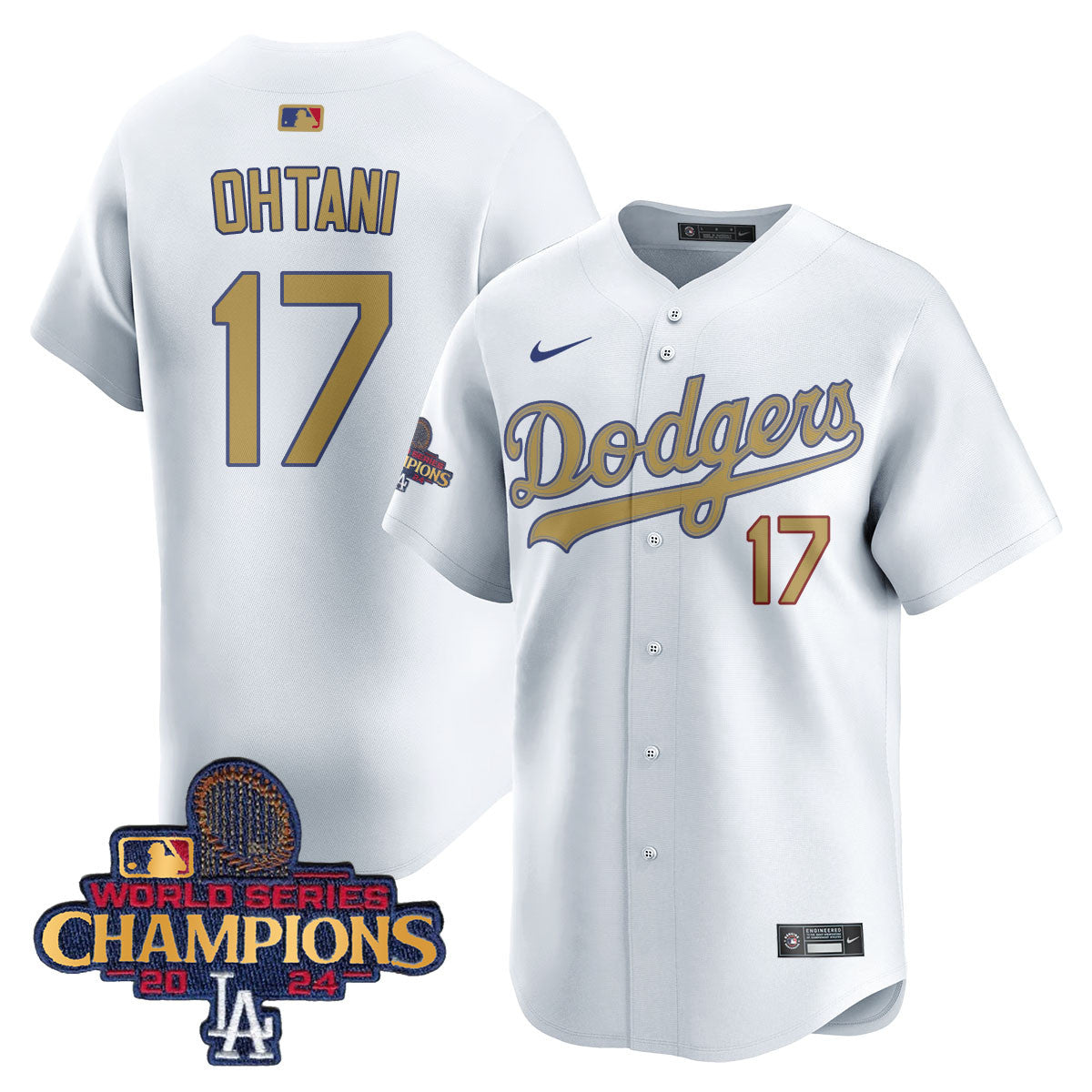 Men's Los Angeles Dodgers Gold 2025 Jersey - All Stitched