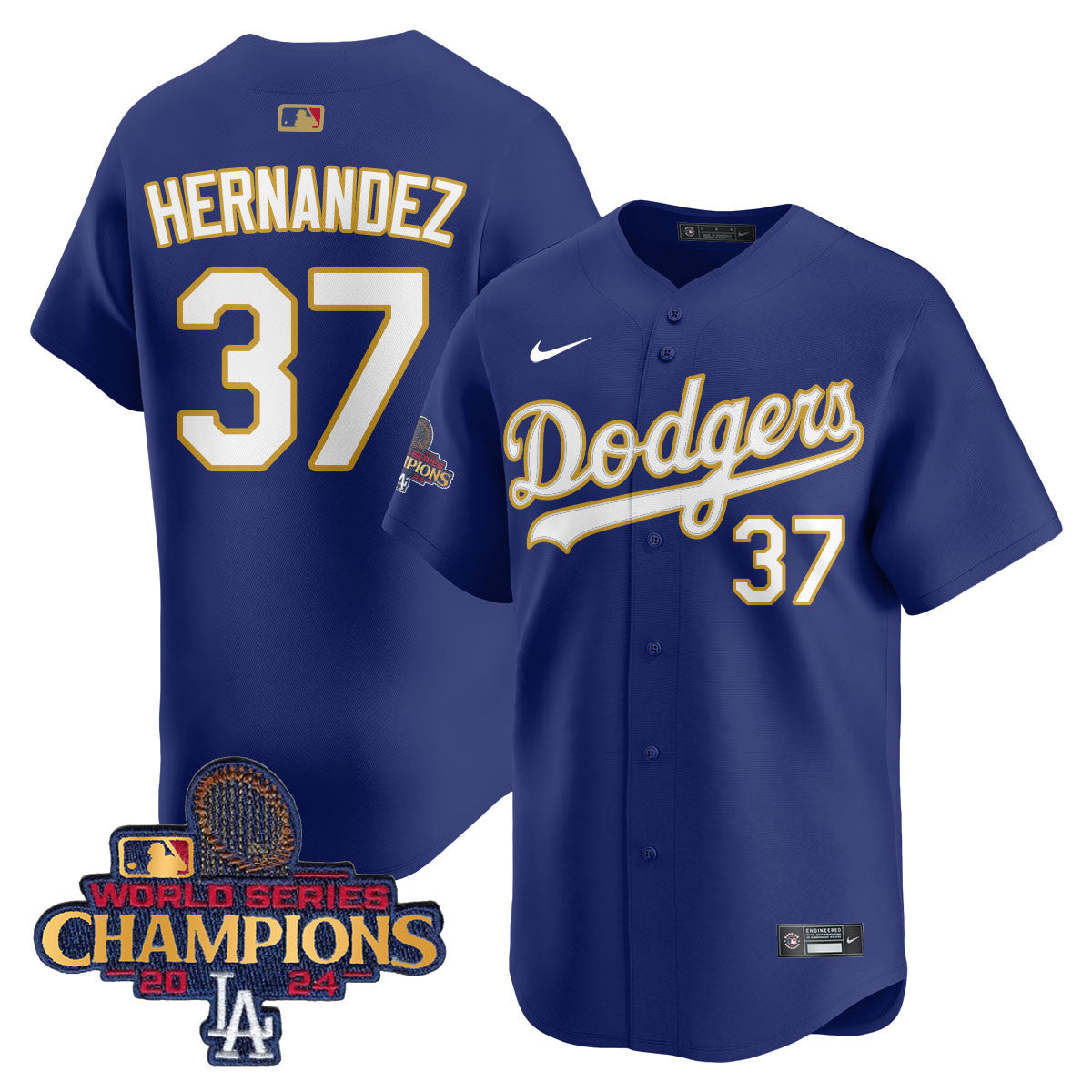 Men's Los Angeles Dodgers Gold 2025 Jersey - All Stitched