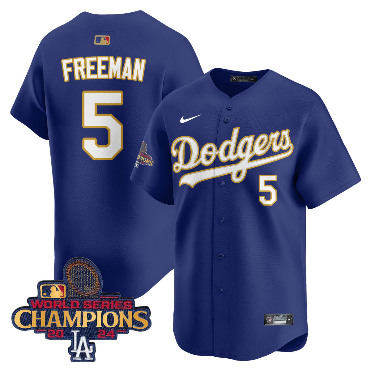 Men's Los Angeles Dodgers Gold 2025 Jersey - All Stitched