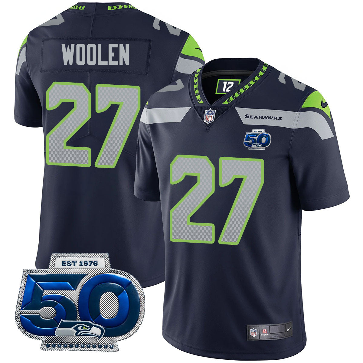 Men'sSEA 50th Season Vapor Limited Jersey - All Stitched
