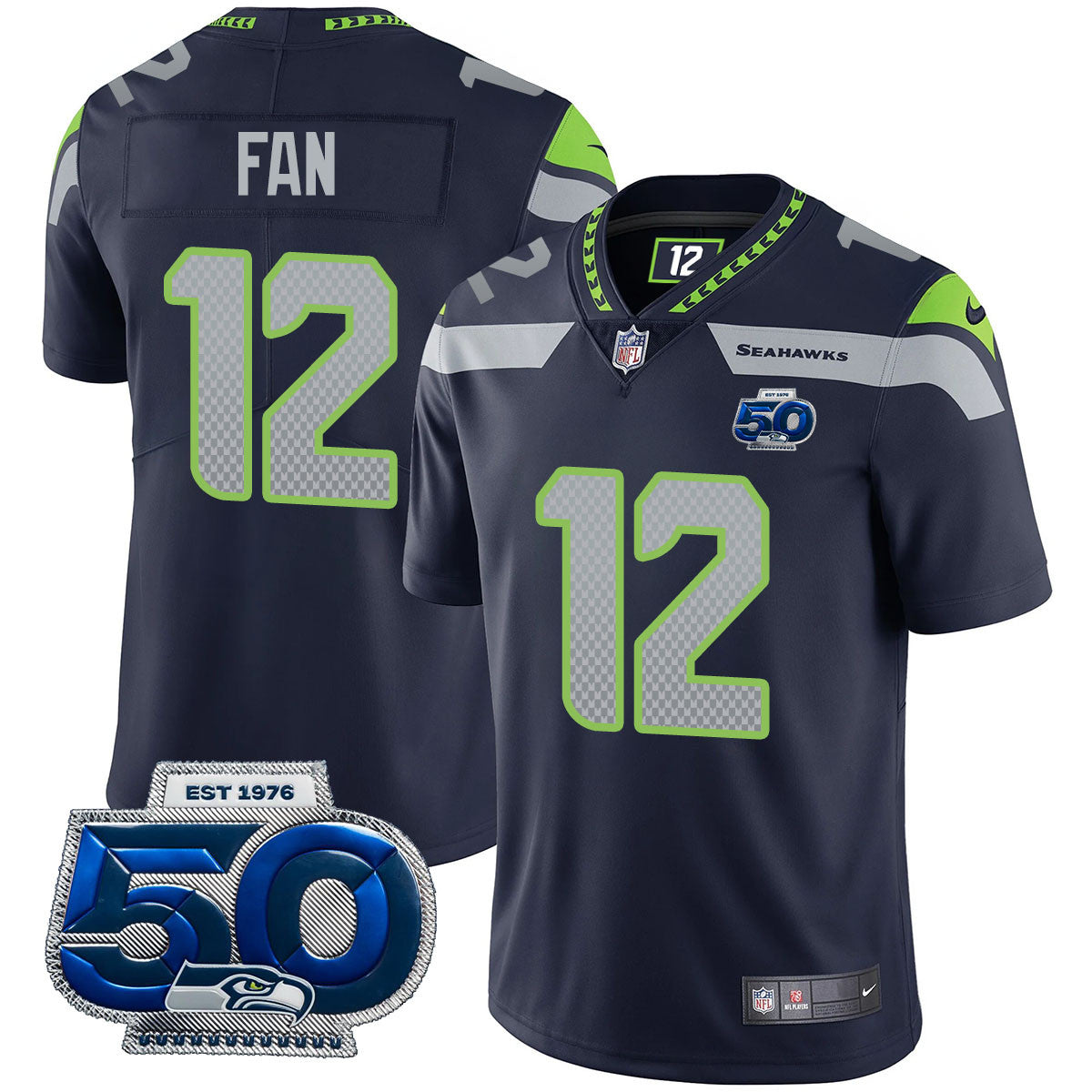 Men'sSEA 50th Season Vapor Limited Jersey - All Stitched