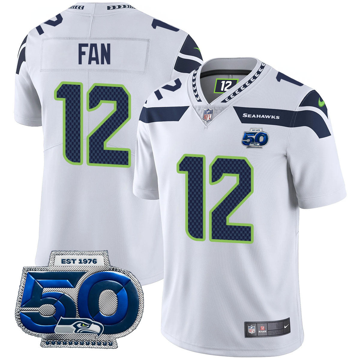 Men'sSEA 50th Season Vapor Limited Jersey - All Stitched