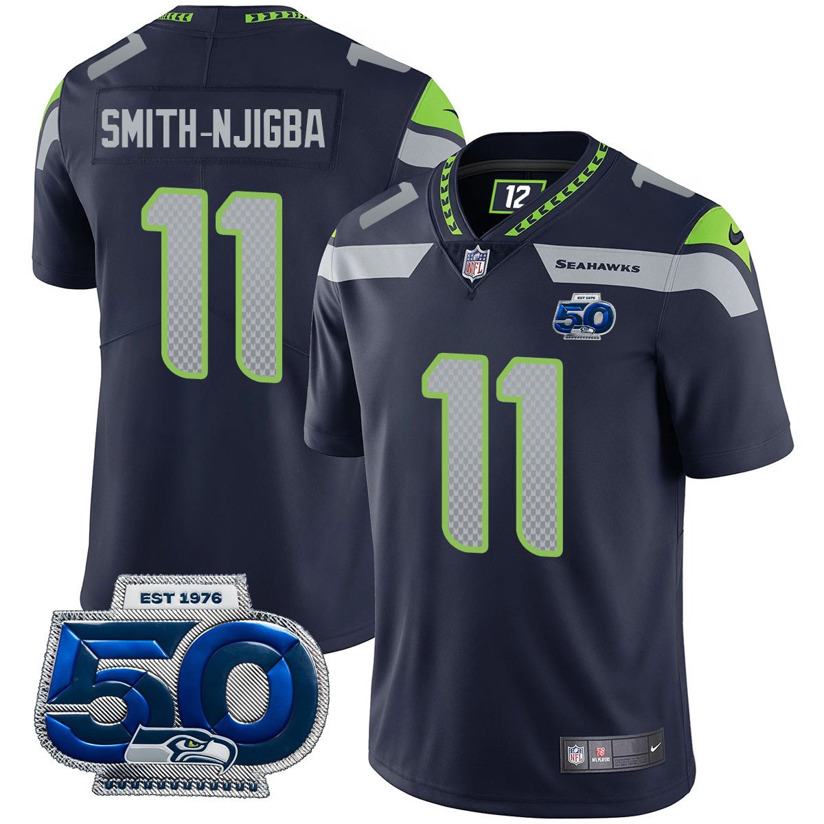 Men'sSEA 50th Season Vapor Limited Jersey - All Stitched
