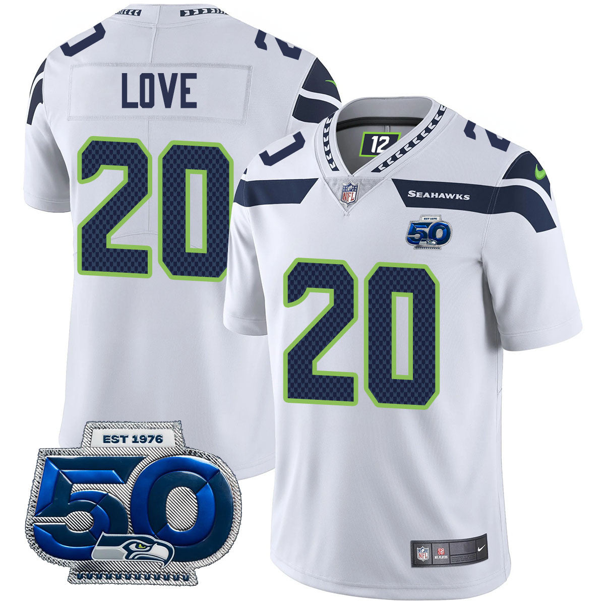 Men'sSEA 50th Season Vapor Limited Jersey - All Stitched