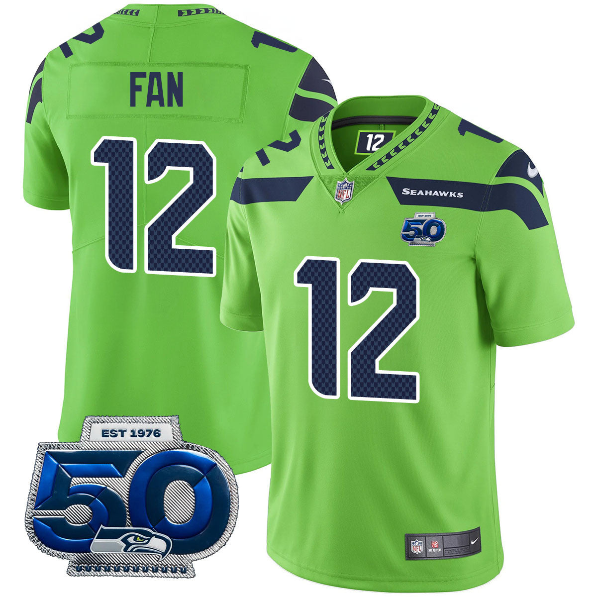 Men'sSEA 50th Season Vapor Limited Jersey - All Stitched