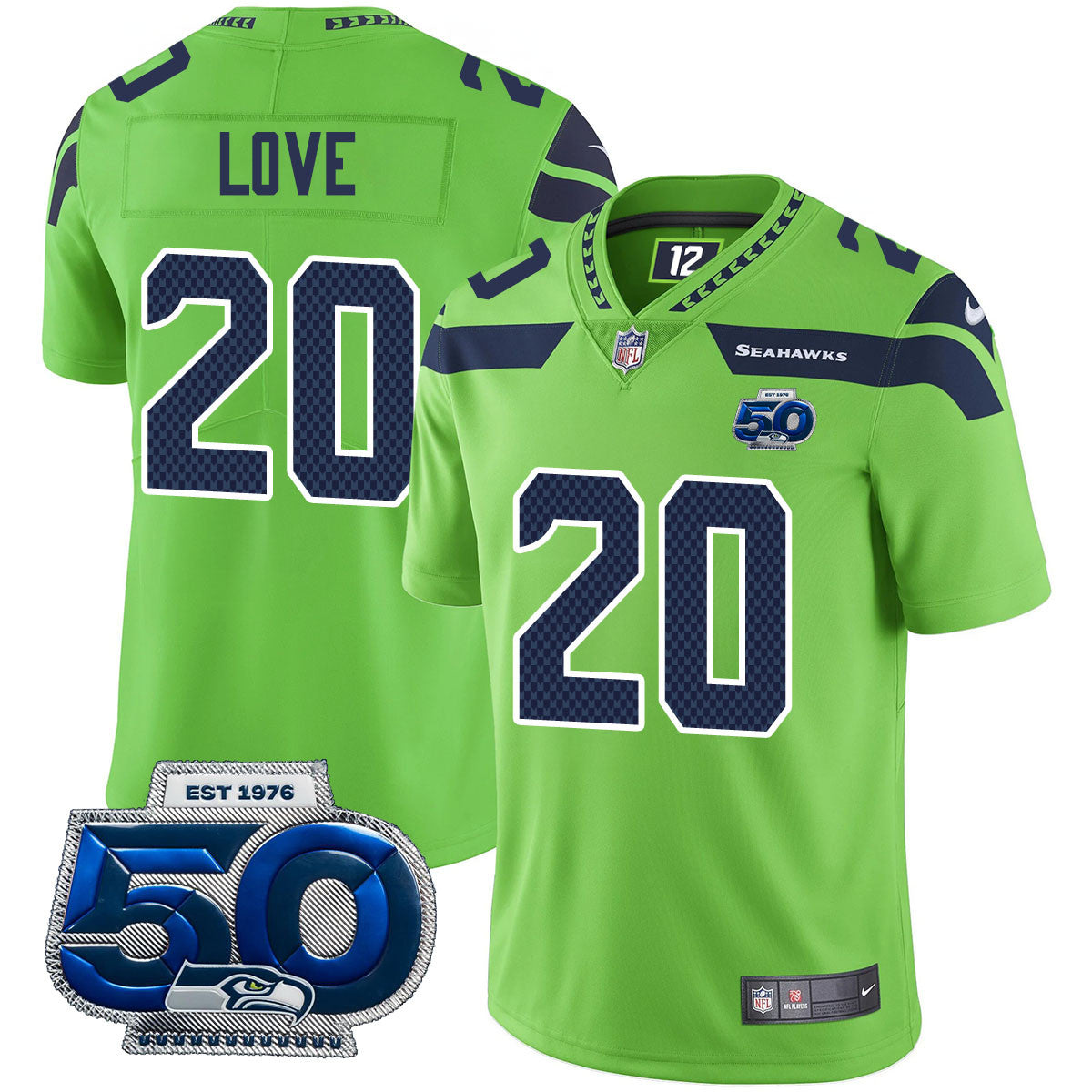 Men'sSEA 50th Season Vapor Limited Jersey - All Stitched