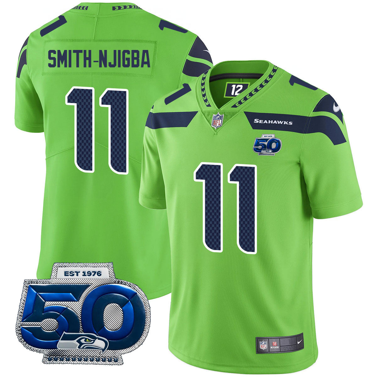 Men'sSEA 50th Season Vapor Limited Jersey - All Stitched