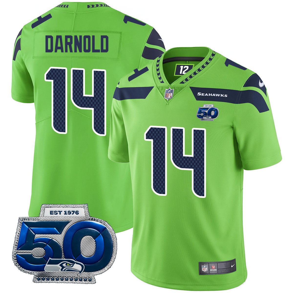 Men'sSEA 50th Season Vapor Limited Jersey - All Stitched