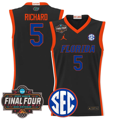 Men's Florida Gators 2025 Final Four Patch Basketball Jersey - All Stitched