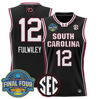 Men's Size - South Carolina Gamecocks 2025 Sec Women's Final Four Patch Lightweight Basketball Jersey - All Stitched