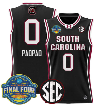 Men's Size - South Carolina Gamecocks 2025 Sec Women's Final Four Patch Lightweight Basketball Jersey - All Stitched
