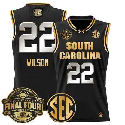 Men's Size - South Carolina Gamecocks 2025 Sec Women's Final Four Patch Lightweight Basketball Jersey - All Stitched