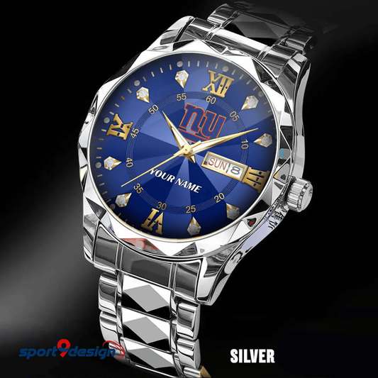 New York Giants - American Football Men Luxury Hand Watch All Team Custom Any Name Gift For Fan - Limited Edition