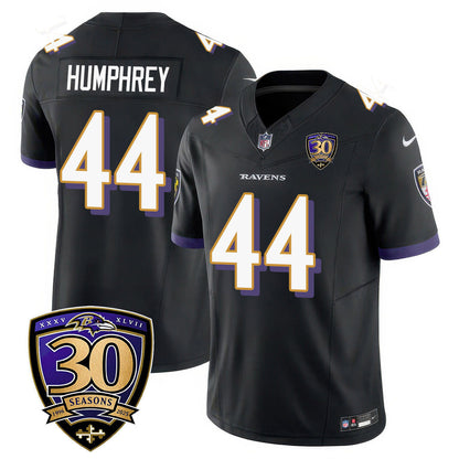 Men's Baltimore Ravens Limited 30th Season Jersey - All Stitched