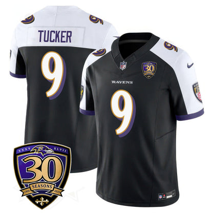 Men's Baltimore Ravens Limited 30th Season Jersey - All Stitched
