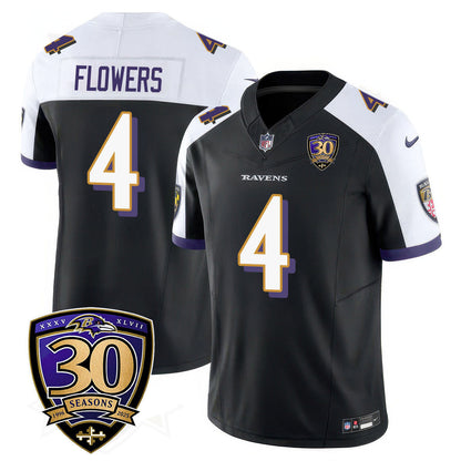 Men's Baltimore Ravens Limited 30th Season Jersey - All Stitched