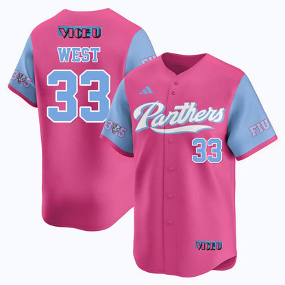 Men's FIU Baseball 2025 'Vice U' Jersey - All Stitched