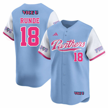 Men's FIU Baseball 2025 'Vice U' Jersey - All Stitched